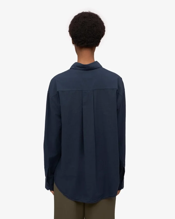 Camisas oversize orgánicas - Azul marino
