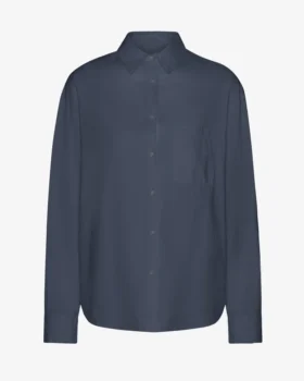 Camisas oversize orgánicas - Azul petróleo