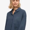 Camisas oversize orgánicas - Azul petróleo