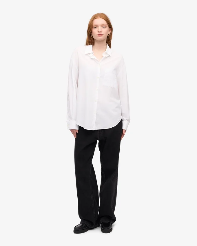 Camisas oversize orgánicas - Blanco óptico