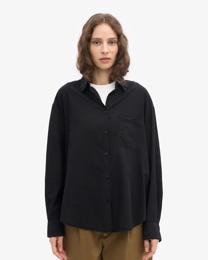 Camisas oversize orgánicas - Negro intenso
