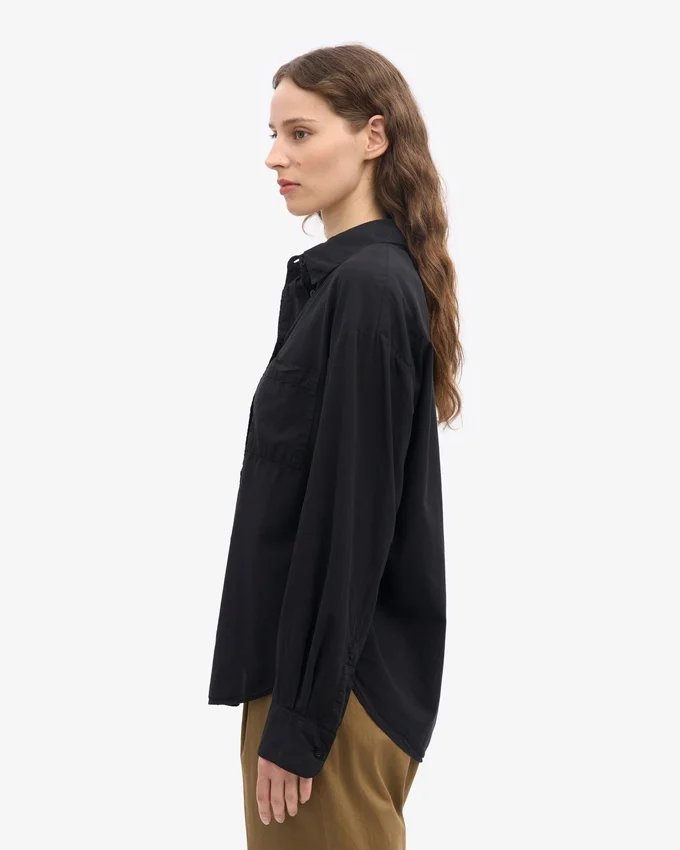 Camisas oversize orgánicas - Negro intenso