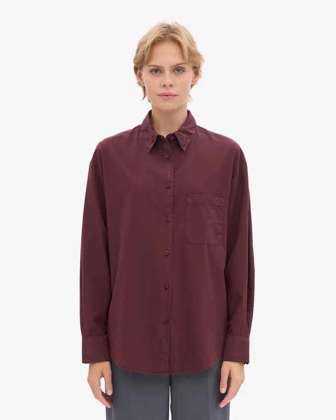 Camisas oversize orgánicas - Rojo sangre