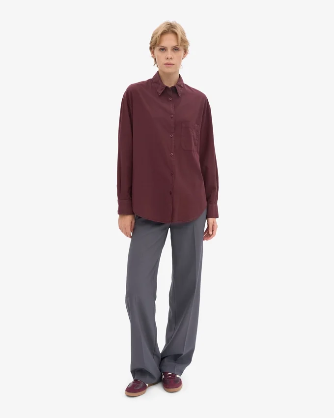 Camisas oversize orgánicas - Rojo sangre