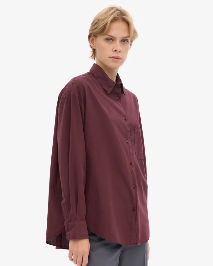 Camisas oversize orgánicas - Rojo sangre