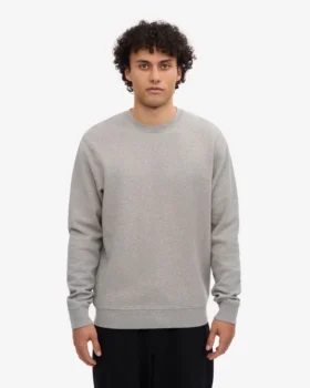 Camiseta Classic Organic de cuello redondo – Gris jaspeado