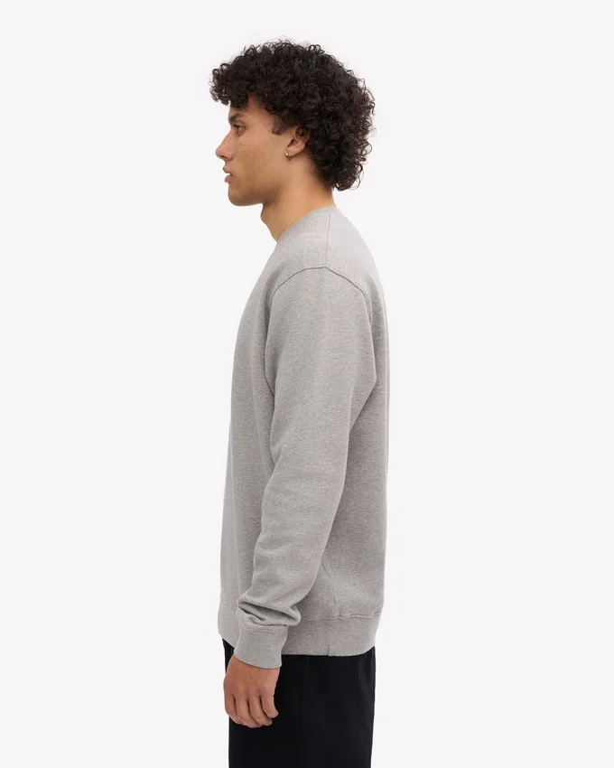 Camiseta Classic Organic de cuello redondo - Gris jaspeado
