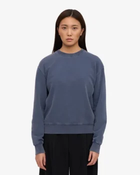 Camiseta Classic Organic de cuello redondo para mujer – Azul Neptuno