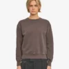 Camiseta Classic Organic de cuello redondo para mujer - Barro descolorido