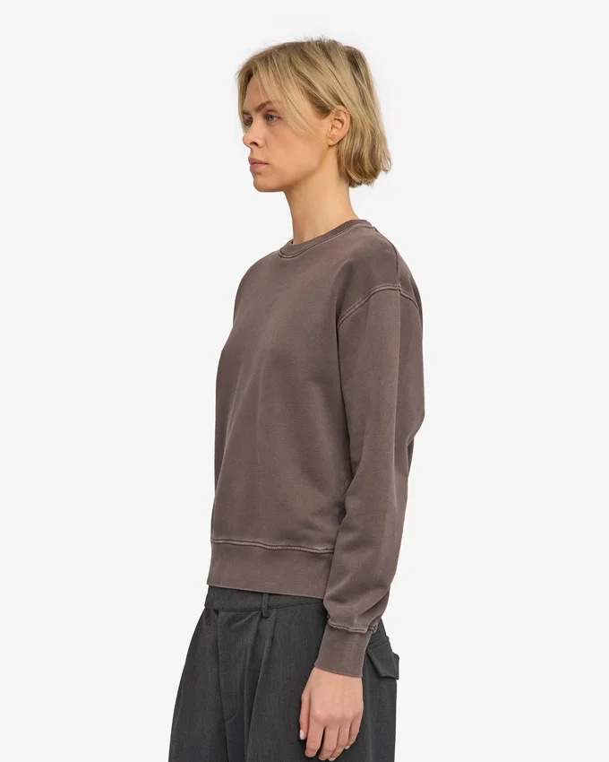 Camiseta Classic Organic de cuello redondo para mujer - Barro descolorido