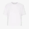 Camiseta corta de corte cuadrado orgánica - Blanco óptico