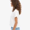 Camiseta corta de corte cuadrado orgánica - Blanco óptico