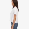 Camiseta corta de corte cuadrado orgánica - Blanco óptico