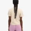 Camiseta corta holgada de algodón orgánico - Blanco marfil