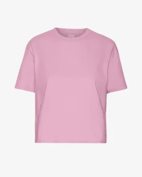 Camiseta corta holgada de algodón orgánico - Flor de cerezo