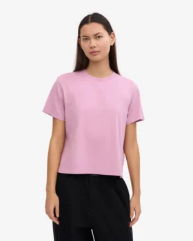 Camiseta corta holgada de algodón orgánico – Flor de cerezo