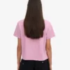 Camiseta corta holgada de algodón orgánico - Flor de cerezo