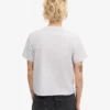Camiseta corta holgada de algodón orgánico - Mezcla de colores nieve
