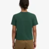 Camiseta corta holgada de algodón orgánico - Verde esmeralda