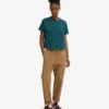 Camiseta corta holgada de algodón orgánico - Verde océano