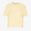 Camiseta corta holgada orgánica - Amarillo suave