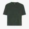 Camiseta corta holgada orgánica - Bosque de medianoche