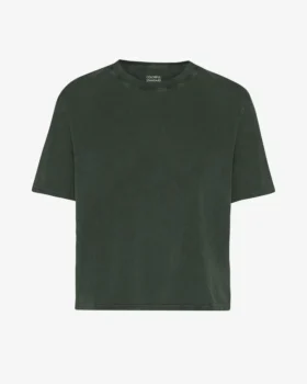 Camiseta corta holgada orgánica - Bosque de medianoche