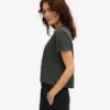 Camiseta corta holgada orgánica - Bosque de medianoche
