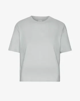 Camiseta corta holgada orgánica - Gris desgastado
