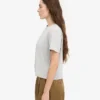 Camiseta corta holgada orgánica - Gris desgastado
