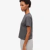 Camiseta corta holgada orgánica – Gris lava