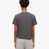 Camiseta corta holgada orgánica – Gris lava