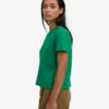 Camiseta corta holgada orgánica - Verde Kelly