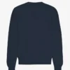 Camiseta de cuello redondo oversize de algodón orgánico - Azul marino