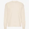 Camiseta de manga larga orgánica oversize - Blanco marfil