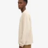 Camiseta de manga larga orgánica oversize - Blanco marfil