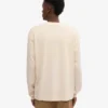 Camiseta de manga larga orgánica oversize - Blanco marfil