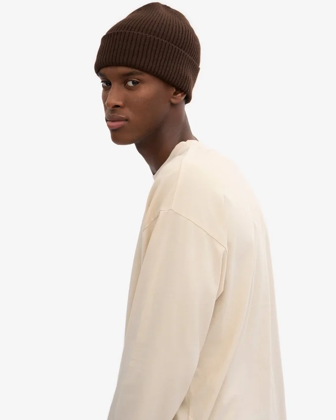 Camiseta de manga larga orgánica oversize - Blanco marfil