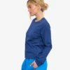 Camiseta de manga larga orgánica para mujer - Azul marino