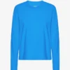 Camiseta de manga larga orgánica para mujer - Azul Pacífico