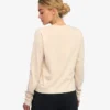 Camiseta de manga larga orgánica para mujer - Blanco marfil