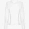Camiseta de manga larga orgánica para mujer - Blanco óptico