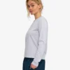 Camiseta de manga larga orgánica para mujer - Mezcla de colores nieve