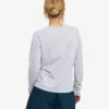 Camiseta de manga larga orgánica para mujer - Mezcla de colores nieve