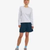 Camiseta de manga larga orgánica para mujer - Mezcla de colores nieve