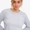 Camiseta de manga larga orgánica para mujer - Mezcla de colores nieve