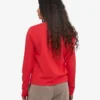 Camiseta de manga larga orgánica para mujer - Rojo mandarina