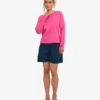 Camiseta de manga larga orgánica para mujer - Rosa chicle