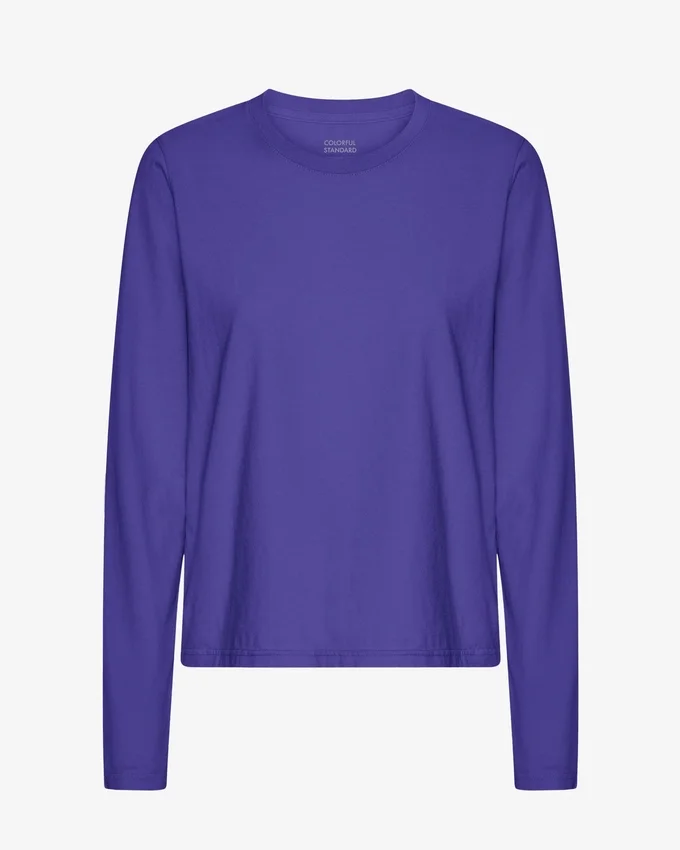Camiseta de manga larga orgánica para mujer - Ultravioleta