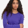Camiseta de manga larga orgánica para mujer - Ultravioleta